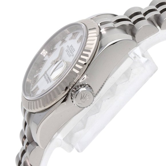Rolex 179174 Datejust White Roman Watch Stainless Steel/SS/K18WG Ladies ROLEX - Picture 5 of 11